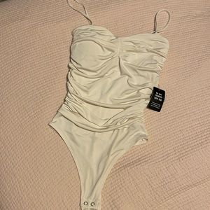 Express Rouched Body Contour Body Suit